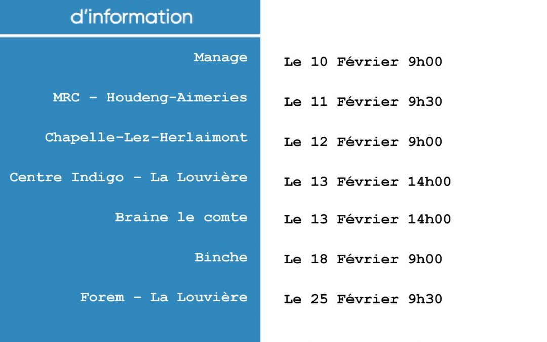 Séances d’information jobcoaching