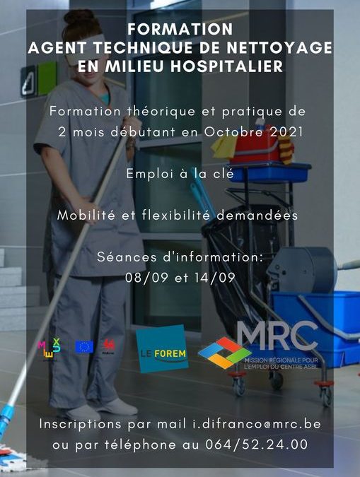 Formation « Agent Technique de Nettoyage en milieu hospitalier »