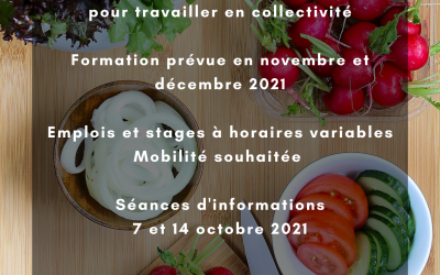 Formation commis de cuisine en collectivité