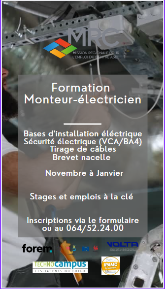 Formation-emploi: monteur-électricien