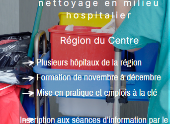 Formation + Emploi Agent Technique de nettoyage en milieu hospitalier