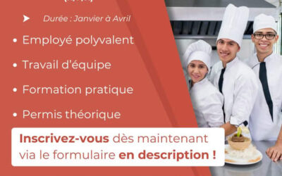 Formation commis de cuisine – service en salle et permis B théorique